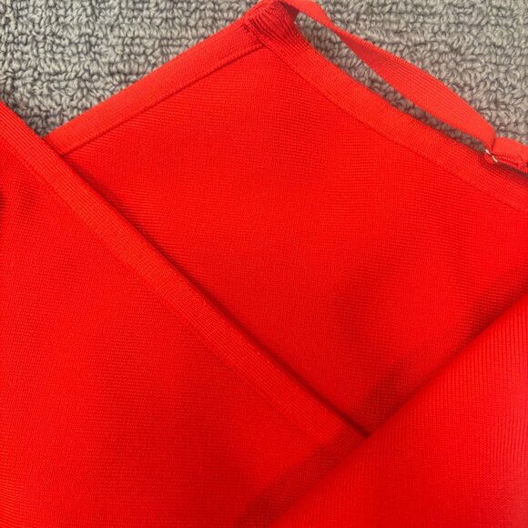 Revolve Elliatt Pippa Dress Womens Medium Knit Mesh Stretch Ruched Bodycon Slit - Picture 15 of 16